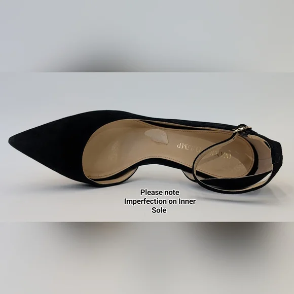 Ivanka Trump Britta D'Orsay Leather Black Women's Suede 3" Heel Size 8.5M /1W-9A - Picture 14 of 17